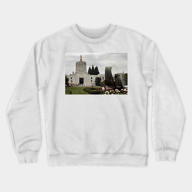 Oregon State Capitol Building © Crewneck Sweatshirt by PrinceJohn